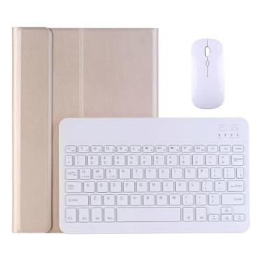 Imagem de Capa Para Tablet, Capa + Mouse e Teclado Magnético Bluetooth Destacável Para Samsung Tab A 10.1 Polegadas