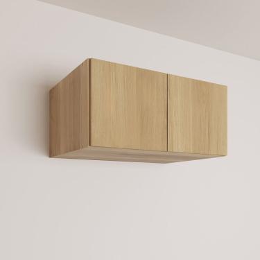 Imagem de Ponte Modular 80cm Com 2 Portas Jade Cabecasa Madeiramadeira Avelã