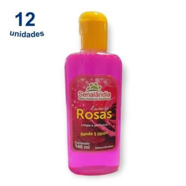 Imagem de Kit 12 Essência Ambiente 140ml Odorizador Limpador Perfumado Concentra