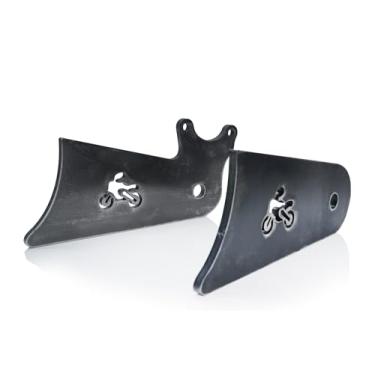 Imagem de JMCHstore Abas de extensão extensíveis para mini bicicleta Coleman BT200X 196cc, Hisun 200-7 para bicicleta de trilha Viper 200cc (guia de freio hidráulico, 25,4 cm)