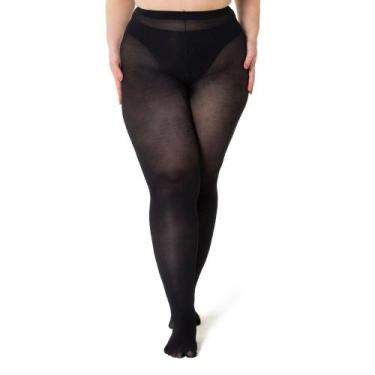Imagem de Meia-Calça Feminina Trifil Fio 80 Opaca Plus Size W06100, 2XG, Preto