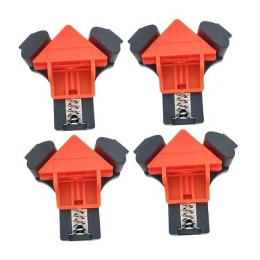 Imagem de Ｂｅｓｇａ 4 peças de grampos de canto para marcenaria, clipe de canto de 90 graus, grampo de ângulo portátil para soldagem, móveis faça você mesmo, moldura de