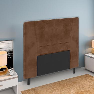 Imagem de Cabeceira para Cama Box Solteiro Portobel Amanda com Revestimento em Suede