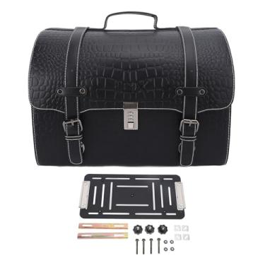 Imagem de 29.5L Bolsa de Cauda de Motocicleta - Armazenamento de Bagagem Traseira à Prova D'água Com Liberação Rápida, Bloqueio de Senha e Ajuste Universal para Motocicletas e Scooters