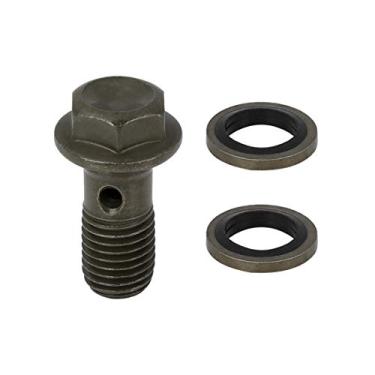 Imagem de F FIERCE CYCLE Conjunto adaptador de linha de combustível de parafuso banjo M10x1,25 mm para cilindro mestre de freio de motocicleta