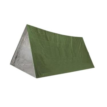 Imagem de menolana Tenda de emergência para áreas externas, barraca tubular portátil, resistente a rasgos, instalação rápida, abrigo compacto para 2 pessoas, para pesca,