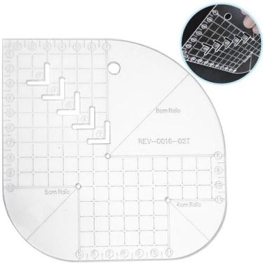 Imagem de Régua Costura Gabarito Curvas Quadrado Caixa Leite Patchwork - LAPIDAR