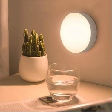 Imagem de Mini Luminária Led Sem Fio Luz De Parede Sensor Automático Multiuso Qu