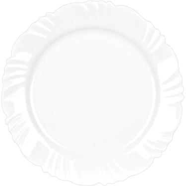 Imagem de Kit 6 Pratos de Vidro Raso 25cm Duralex Pétala Opaline