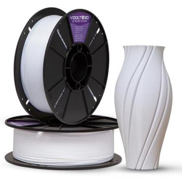 Imagem de Filamento PLA Voolt3D Linha Sólida 1,75mm High Speed – Para Impressoras 3D (Cor Branco...