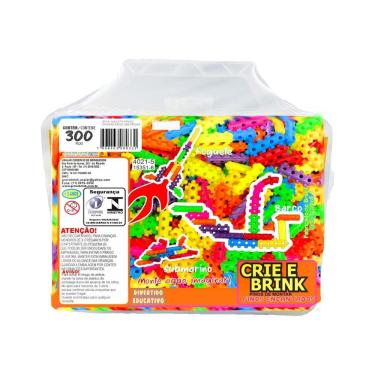 Imagem de CRIE E BRINK PINOS Peça de Montar Criança MALETA 300 Peças