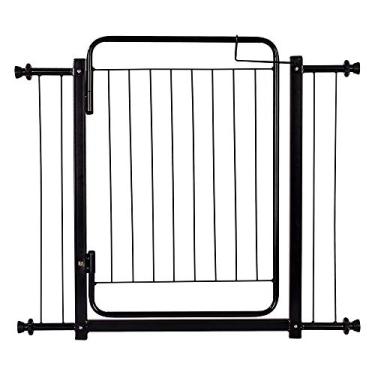 Imagem de Portão Grade de Proteção Tamanho Ajustável de 84 até 89 cm Segurança Cachorro Pets Bebe Crianças Porta Vãos - Acompanha Extensores Portãozinho