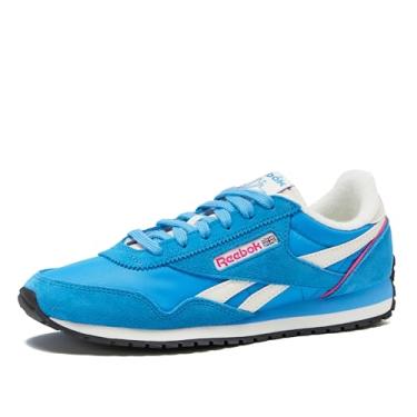 Imagem de Reebok Tênis feminino clássico AZ Legacy, casual, atlético, feminino, Azul recuperação/azul recuperação/giz, 38