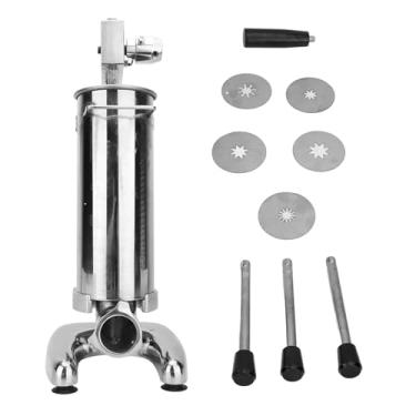 Imagem de Máquina de fabricante de churro espanhola fabricante de churros comerciais de aço inoxidável com 5 moldes 3l Capacidade de grande capacidade para restaurantes Bakeries