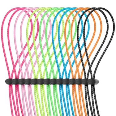 Imagem de Frienda Kit de 14 conjuntos de alças elásticas, inclui 14 peças de alças ajustáveis para óculos de natação, alças elásticas de substituição, 14 grampos de bloqueio para óculos de natação, tamanho
