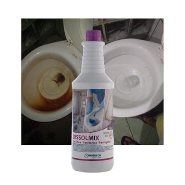 Imagem de Limpa Vasos Sanitários Renovador Dissolmix 1L Potente Desincrustante