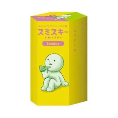 Imagem de Kawaii Luminous Smiski Sunday Series Blind Box Decoração De Mesa Brinq