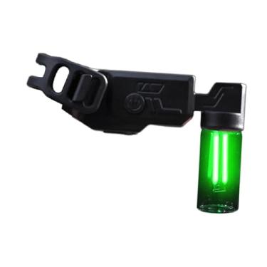 Imagem de simhoa Lanterna traseira de bicicleta, luz de bicicleta ajustável, luz noturna de advertência, lanterna traseira de bicicleta para viagens, ciclismo, Verde