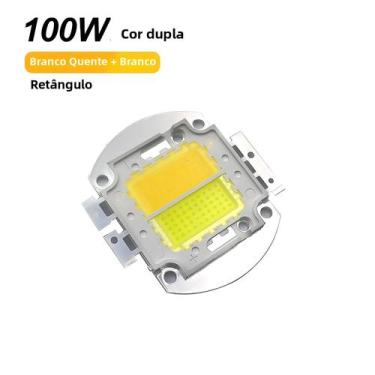 Imagem de Lâmpada COB De LED De Alta Luminosidade Com Chip De 100W De Dupla Cor,