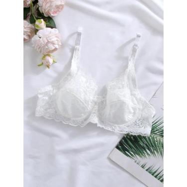 Imagem de Sutiã plus Size Com Renda, Bojo Push-Up, Arame, Bralette Sexy, Lingeri