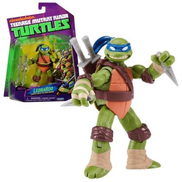 Imagem de Boneco Leonardo As Tartarugas Ninja de 10cm com Acessórios