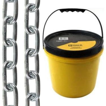 Imagem de Corrente Galvanizada 3mm 56 Metros - Balde 12,5kg - DTOOLS