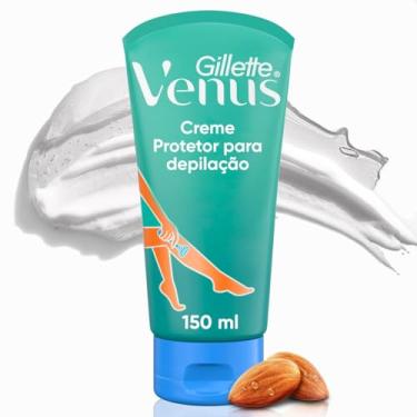 Imagem de Gillette Venus Creme Protetor para Depilação com Óleo de Amêndoas, Depilação Corporal, 150mL