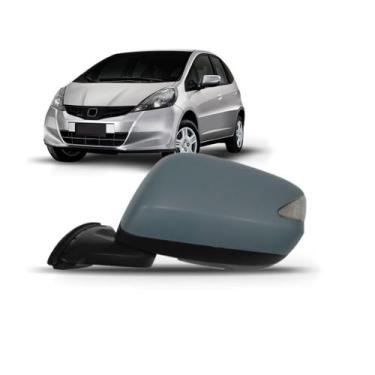 Imagem de RETROVISOR ELETRICO RETRATIL FIT Com PISCA 2009 A 2014 - SP ACESSÓRIOS