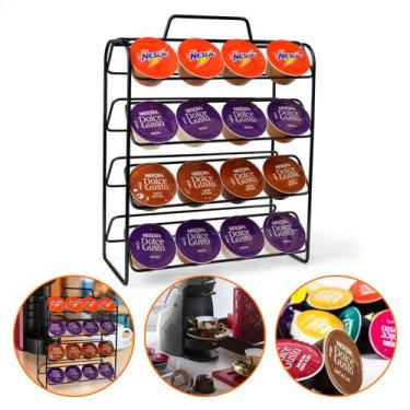 Imagem de Suporte Porta 32 Cápsulas Dolce Gusto Preto - Plogato Store - Magalu