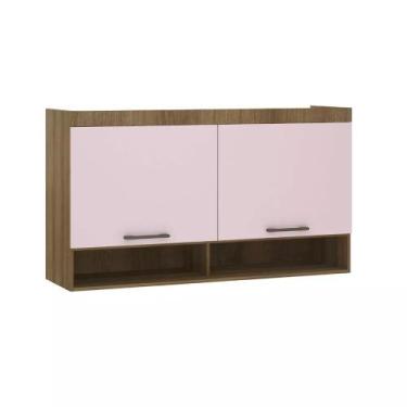 Imagem de Guarda-roupa Modulado 145cm Aéreo 2 Portas Basculantes Paris Luciane, 