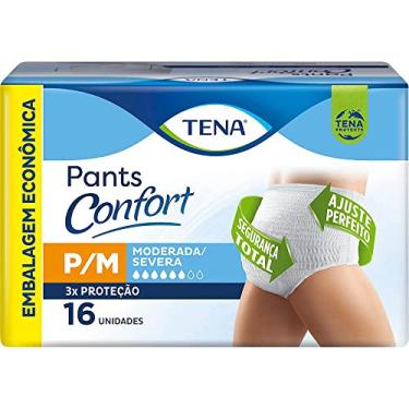 Imagem de Tena Pants Confort, Roupa Íntima para Incontinência Urinária, P/M - 16 unidades