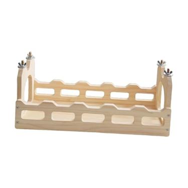 Imagem de Fenteer Acessórios para ponte de túnel de porquinho-da-índia, brinquedos versáteis de madeira para animais de estimação pequenos, chinchilas, túnel de, a