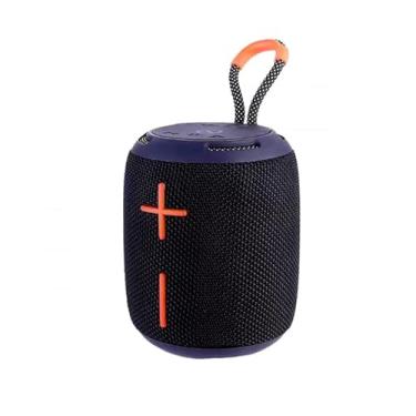 Imagem de Caixa de Som Bluetooth Portátil, 7W, À Prova D'água, com LED, Entrada USB/Cartão de Memória/Auxiliar, Bateria 1200mAh (preto)