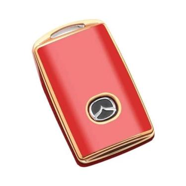 Imagem de Mazda Tpu Capa De Chave De Carro Protetor Fob Acessórios Sem Chave Par