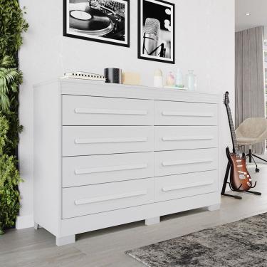 Imagem de Cômoda 8 Gavetas com Pés California Benetil