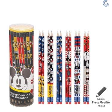 Imagem de Lápis Preto Nº 2 HB com Borracha Mickey - Molin