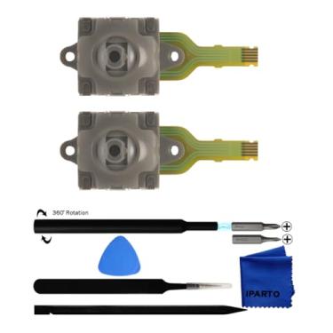 Imagem de iParto 2 Pack Joystick Replacements for ASUS ROG Ally RC71L Handheld Console, 3D Analog Thumb Sticks with Repair Tools for Drift Repair