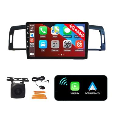 Imagem de [4G 64G] Android Car Stereo FM Radio Carplay Android Auto 22.9 cm Touchscreen Headunit Media Player com câmera reserva para Niss an Fuga 2005 2006 2007