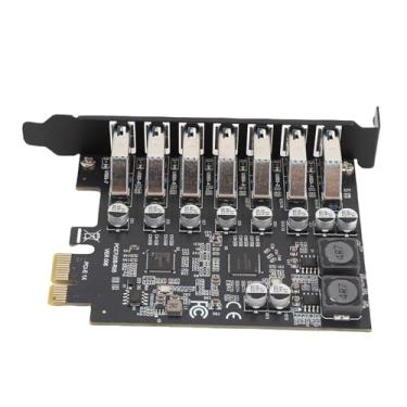 Imagem de GOWENIC 7 Portas USB 3.0 PCIE Expansion Card, 5 Gbps Transferência de Dados PCI Express Expansion Card de Alta Velocidade Com a Tecnologia UASP para PC 10 11 OS X, Plug Play Desktop PC