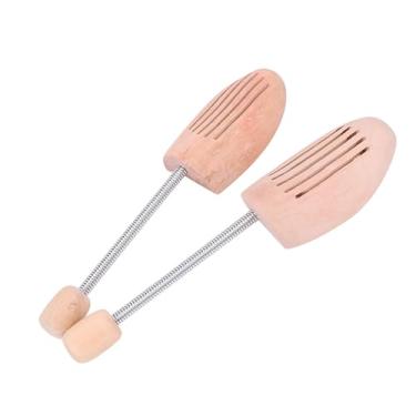 Imagem de Pssopp 2pcs Wood Shoe Tree Guardy Com Coluna de Mola, Homens Mulheres Modelador de Calçados e Apoio para Moldar, Impedir a Deformação e Rugas, Feitas de Material de Madeira (41 42)