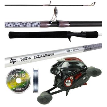 Imagem de Vara Albatroz New Diamond 1,68m 6-12lbs + Carretilha + Linha Multifila