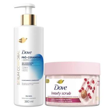 Imagem de Kit Dove Sabonete Esfoliante Beauty Scrub Romã + Sérum Corporal Pró-Ce