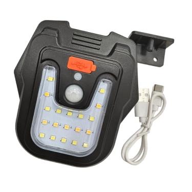 Imagem de Bothyi Luzes solares para deck externo, luz para com 3 modos de iluminação, luzes de parede movidas a energia solar para garagem, quintal, porta da, Luz Quente E Branca