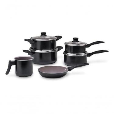 Imagem de Conjunto De Panelas 6 Peças Antiaderente Ceramic Life Tulip Brinox Pre