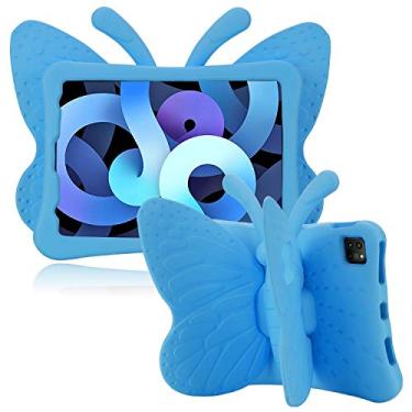 Imagem de Simicoo Capa para iPad Air 4 5 6 10,9 iPad Pro 11 2024 2022 para meninas 3D linda capa borboleta com suporte leve EVA à prova de choque resistente proteção contra quedas, capa completa para crianças