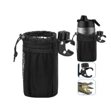 Imagem de LNtech Porta-Copos Para Motocicleta Com Braçadeira Jacaré, Garrafa Bicicleta, Scooter, Cadeira De Rodas, Andador, Carrinho Golfe E Praia, Acessórios Universais Bebidas, Rede Bolso Trava Cordão (1 Pe