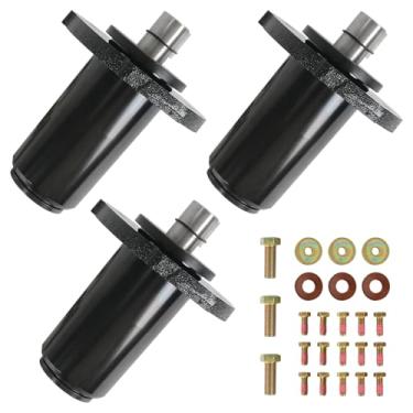 Imagem de RALBDX Pacote com 3 eixos para cortador de grama 59202600 compatível com Ariens Gravely - Pro Master, Pro Stance, Pro Turn, ZT Cortador de grama de deck de 48 polegadas # 59215400 59225700 69219700