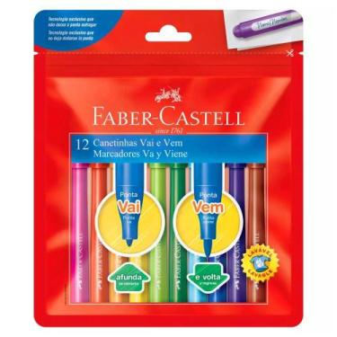 Imagem de Caneta Hidrografica 15.0112Vvzf 12 Cores Faber Castell