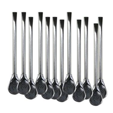 Imagem de Atacado 20 Bombas Polidas Avulsas Metal Media 19cm Terere - Gastrobel