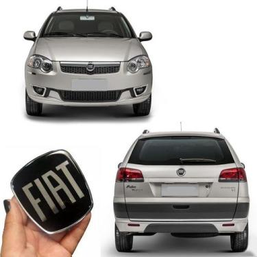 Imagem de Kit Par Adesivo Emblema Fiat Black Piano Palio Weekend 09/16 - SPORTIN